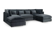 Belgravia Slate U-Shape Corner Sofa – handmade sofa by Dune & Pine, UAE